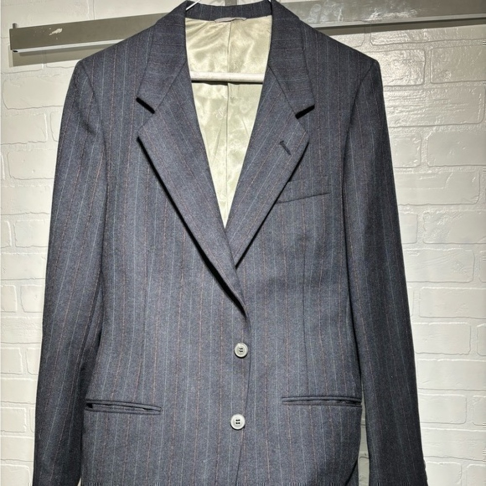 Valentino Blazer UOMO Virgin Wool size 39 virgin wool gray multi-color